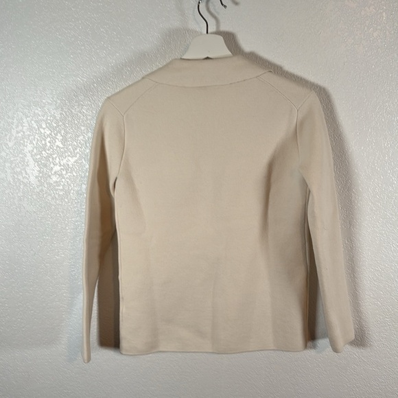 J. Crew White Knit Single Button Blazer Wool Blend Size XXS - Picture 5 of 7